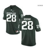 Women's Jon Reschke Michigan State Spartans #28 Nike NCAA Green Authentic College Stitched Football Jersey MF50G60UB